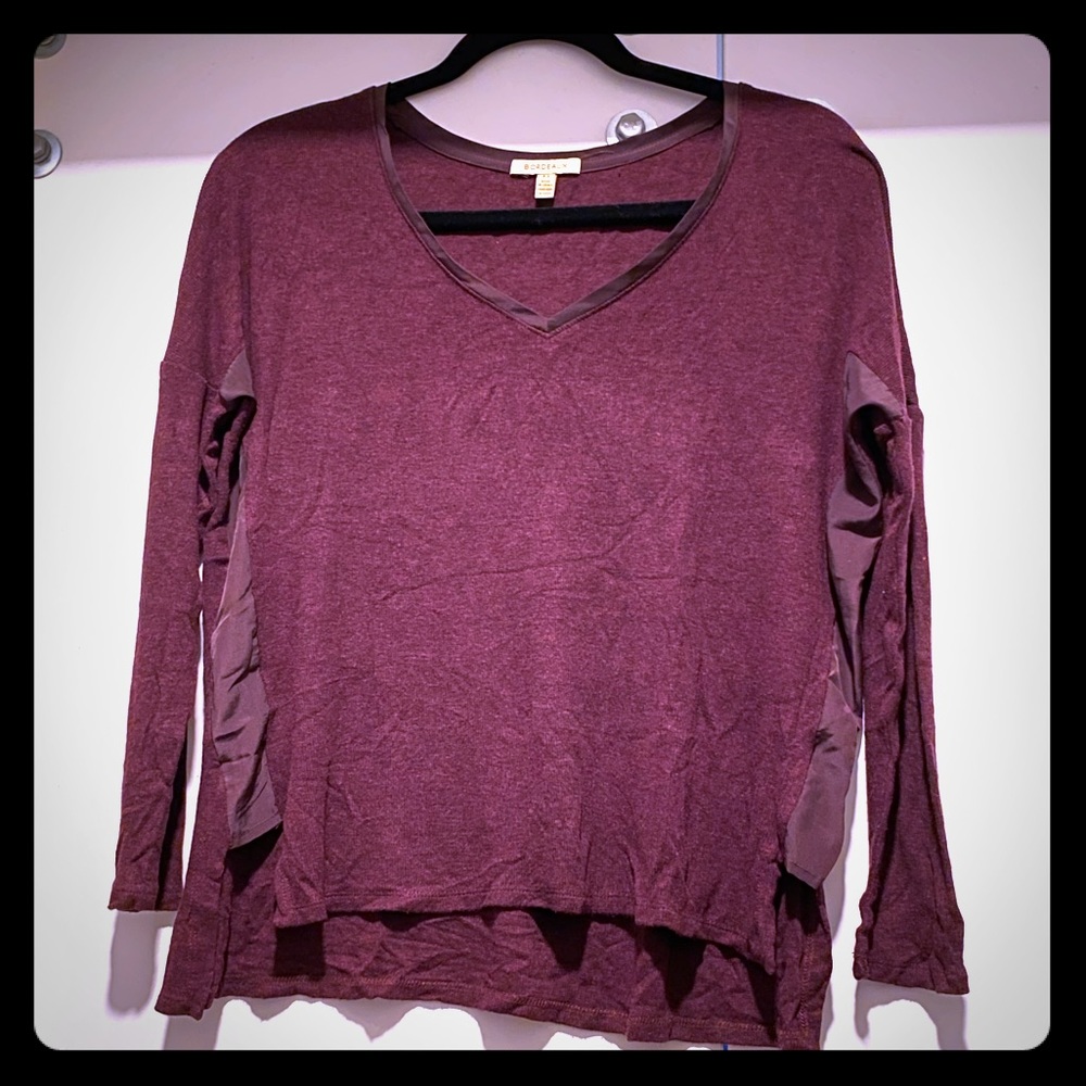 Anthropologie Bordeaux sweater